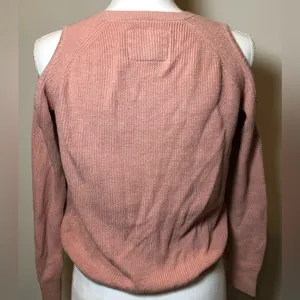 Abercrombie cold shoulder knit sweater top thumbnail 4