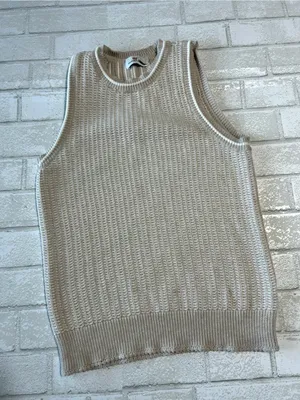 Vineyard Vines Woman’s Sweater Vest Preppy Coastal Classic Knit Size Small thumbnail 1