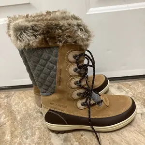 Helly Hansen Women's WP Garibaldi VL Insulated Winter Boots- Khaki-Size: 7.5 thumbnail 1