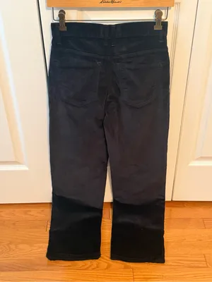Free People Risk Taker Corduroy Straight Jeans in Black thumbnail 3