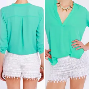 LULU’S Sassy White Lace Shorts 10” thumbnail 9