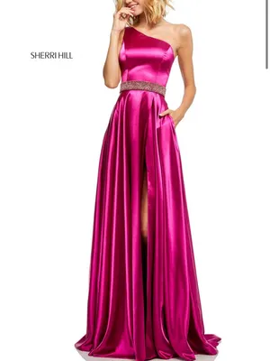 SHERRI HILL Prom/Pageant Dress 52565 in Magenta thumbnail 2