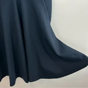 American Apparel Dark Blue Deep V-neck Long Sleeve Mini Fit & Flare Dress XS thumbnail 10