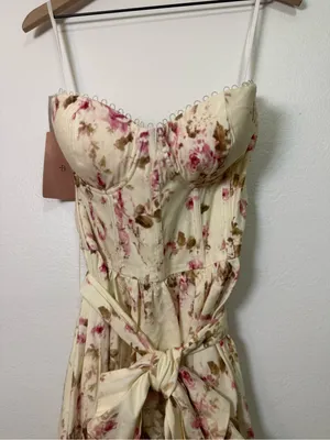 V. Chapman Valentina Midi Dress in English Rose thumbnail 5
