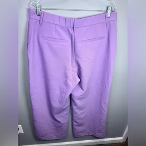 Abercrombie‎ & Fitch Sloane Purple Tailored Ultra-Wide Leg Pants Size Large thumbnail 2