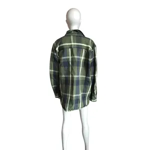 Carhartt Green and Black Flannel Plaid Top thumbnail 4