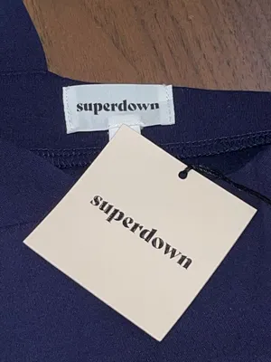 superdown Rockie One Shoulder Dress in Navy XSmall New Womens Bodycon cocktail thumbnail 7