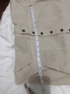 Title: Lulus Linen Wide Leg Button Front Lace Up Back Jumpsuit - M thumbnail 5