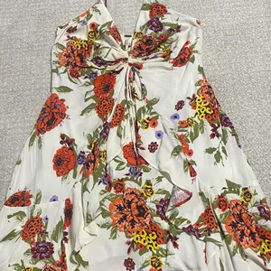 Free People Cream Floral Mini Dress Size M thumbnail 16