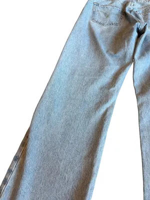 Levi's 501 Light Wash Jeans Straight Leg Distressed Classic Size 28 x 32 Women's thumbnail 10