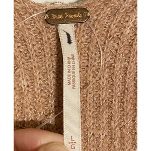 Free People‎ Sienna Pink Wrap Knit Belted Sweater Dress Large NWOT thumbnail 2
