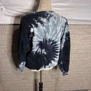 Barstool Sports Call Her Daddy Unwell Tie Dye Sweatshirt Colortone Black Grey M thumbnail 3