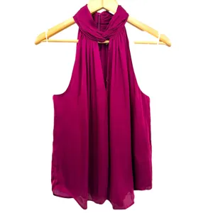 Banana Republic Womens‎ 2-Piece Satin Halter Top Maxi Skirt Set M Romantic Flowy thumbnail 10
