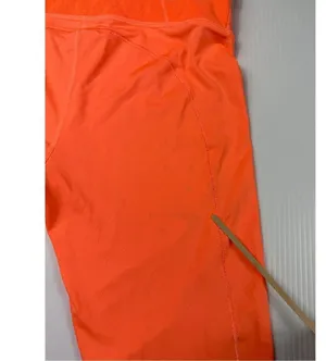 Puma Running Leggings Athletic Workout Neon Orange with Pockets Women S w stains thumbnail 6