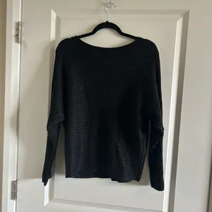 LAUREN Ralph Lauren Metallic Boat Neck Long Dolman Sleeve Statement Swea… thumbnail 5