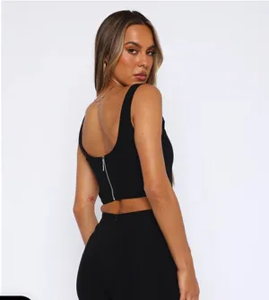 White Fox Black Top thumbnail 2