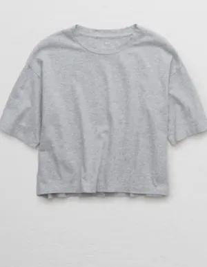 Aerie Boyfriend Cropped Oversized T-Shirt thumbnail 4
