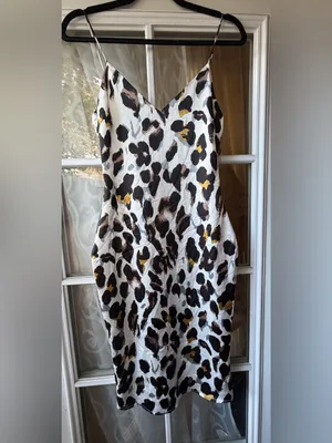 REVOLVE Superdown Women Leopard Print Midi Slip dress Sz XS thumbnail 3
