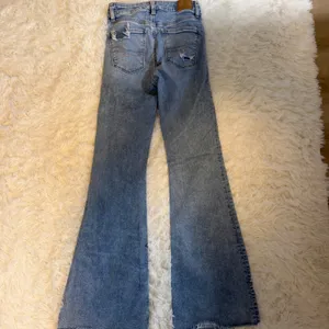 American Eagle Flare‎ Jeans Women 0 Blue Distressed High Rise Next Level Stretch thumbnail 14