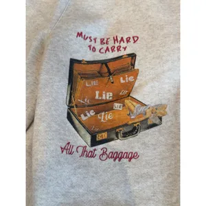 Boys Lie All That Baggage Terry Natural Sweatpants size Small thumbnail 5