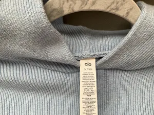Alo Yoga Scholar Hooded Sweater Celestial Blue Heather S thumbnail 5