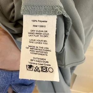 Show Me Your Mumu Verona Cowl Dress in Silver Sage Crisp Size Large thumbnail 5