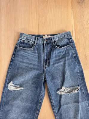 Hidden Jeans Alyx Highrise Baggy Jean Medium Dark Size 27 thumbnail 3