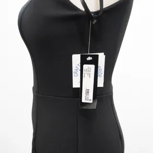 Betsy & Adam. Arielle Scuba‎ Crepe Ruffle Slit Gown. thumbnail 12