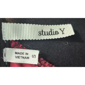 Studio‎ Y Black Embellished Butterfly Sleeve Top Size S thumbnail 4
