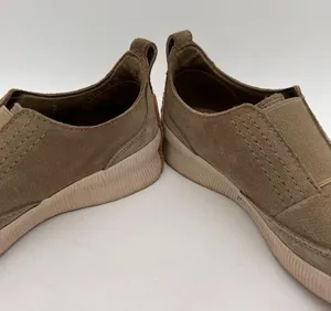 Sorel Sage Green Leather Out N About Slip On Sneakers Size 7.5 thumbnail 4