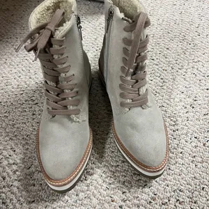 Kaanas Women's Lace Up Boots - Gray and Brown thumbnail 4