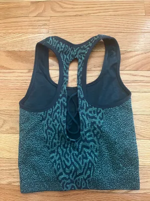 Gymshark Green Seamless Racerback Sports Bra Small Crop Tank thumbnail 5