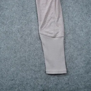 Alo XS Yoga Alosoft Goddess Leggings High Waist Heathered Beige Tan Ribbed thumbnail 4