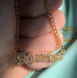 Aquarius Zodiac Sign Necklace thumbnail 1