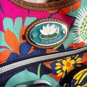 Lily Bloom Floral Print Canvas Bag Purse thumbnail 9