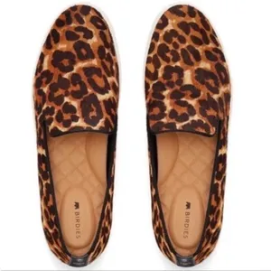 Birdies The Swift Leopard Print‎ Calf Hair Leather Slip On Sneakers Size 8 thumbnail 8