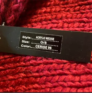 NWT Skea Acrylic Neckie Chunky Knit Winter Neck Warmer OS thumbnail 3