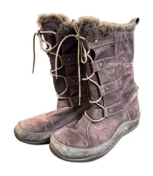 The North Face Janey Purple Suede Winter Boots PrimaLoft Insulated Womens 9‎ thumbnail 1