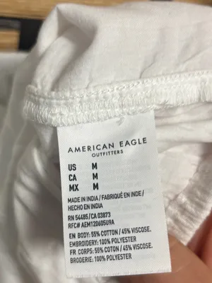 American eagle white lace crop tank size medium thumbnail 4