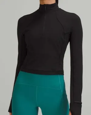 Lululemon Its Rulu Run Cropped Half-Zip thumbnail 1