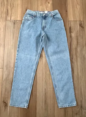 Levis y2k vintage 550 blue straight leg mom jeans thumbnail 1