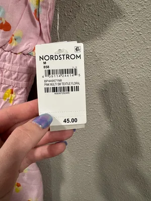 NWT BP Nordstrom Pink Floral Sundress with Multi-Color Blooms thumbnail 4