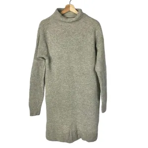Madewell Skyscraper‎ Merino Wool Mock Neck Long Sleeve Sweater Dress L thumbnail 2