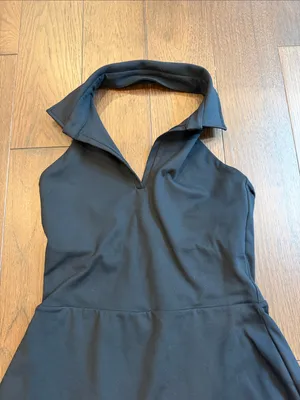 Gap Fit Power Polo Halter Dress - Black Size Medium - C67-135 thumbnail 3