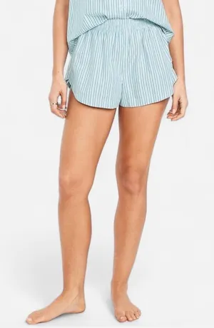 Old Navy Poplin 100% Cotton Stripe Shorts COS Inspo M thumbnail 1