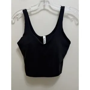 Lululemon Align Nulu Tank Sport Bra Black Size 6 thumbnail 3