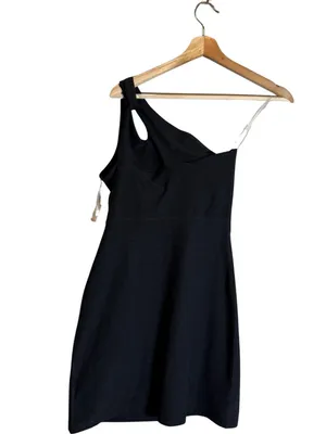 Beyond Yoga Spacedye Lost Your Mind Mini Dress Womens XS Darkest Night Black NWT thumbnail 5