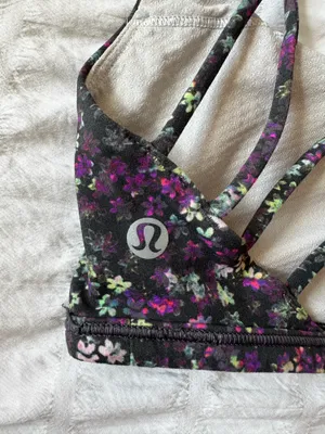 Lululemon Floral Bra Sports thumbnail 3