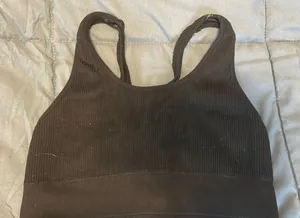 Black Aerie sports bra thumbnail 1