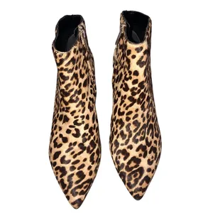 Sam Edelman Booties Size 8 Kinzey Leopard Calf Hair Kitten Heel Ankle Boots Fall thumbnail 2